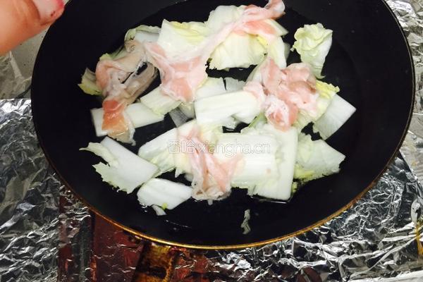日式爽口白菜猪肉的做法图解6