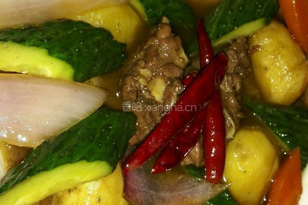 土豆炖鹅肉的做法图解9