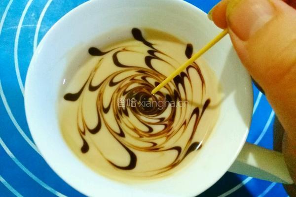 巧克力芒果拉花酸奶杯的做法图解18