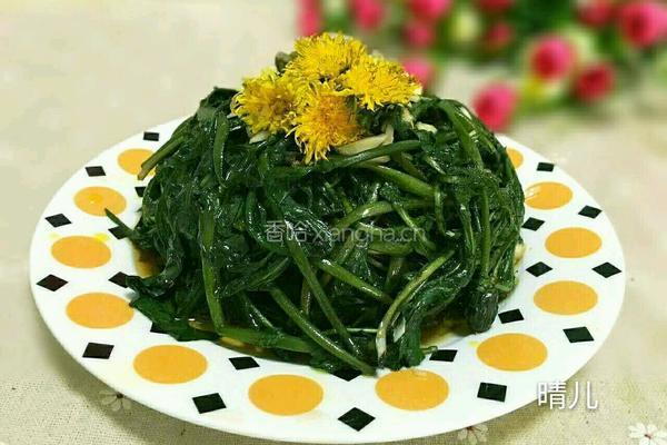 蒜茸拌蒲公英的做法图解10
