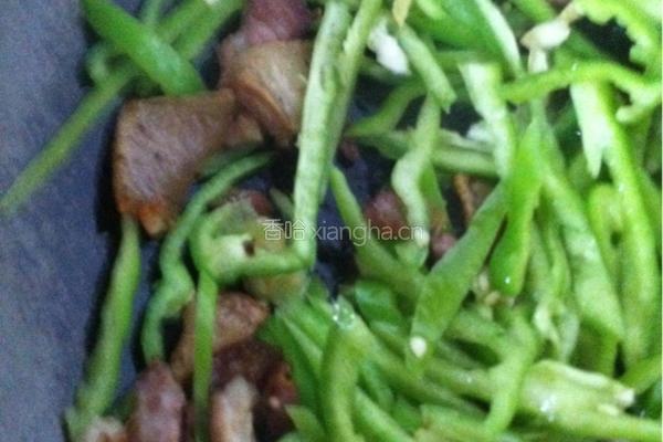 青椒丝炒肉的做法图解4