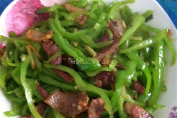 青椒丝炒肉的做法图解5