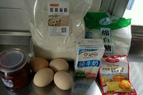 果酱蛋卷的做法图解1