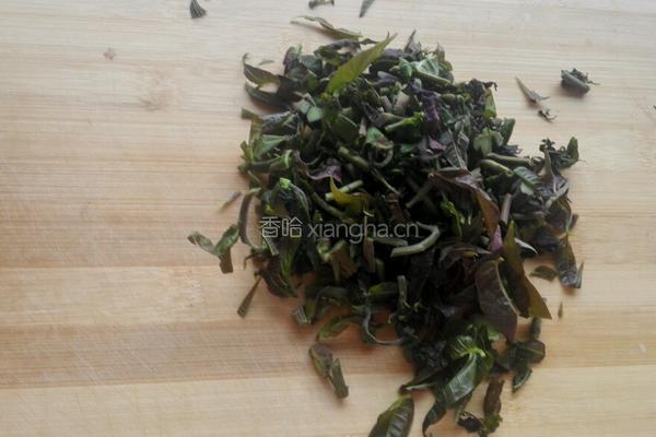 香煎豆腐香椿饼的做法图解3