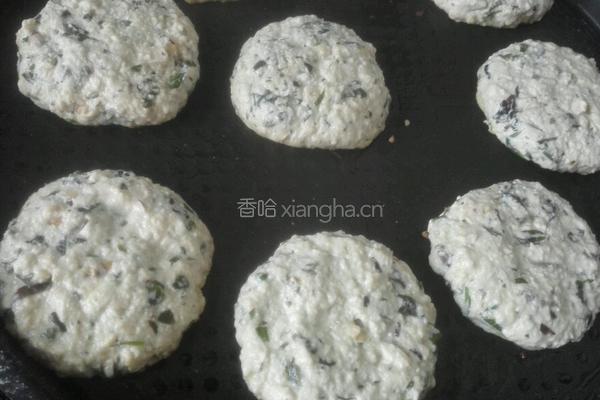 香煎豆腐香椿饼的做法图解6