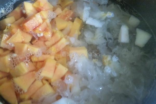 木瓜梨子银耳汤的做法图解8