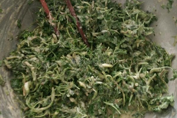 煎野菊花芽and煎槐花的做法图解1