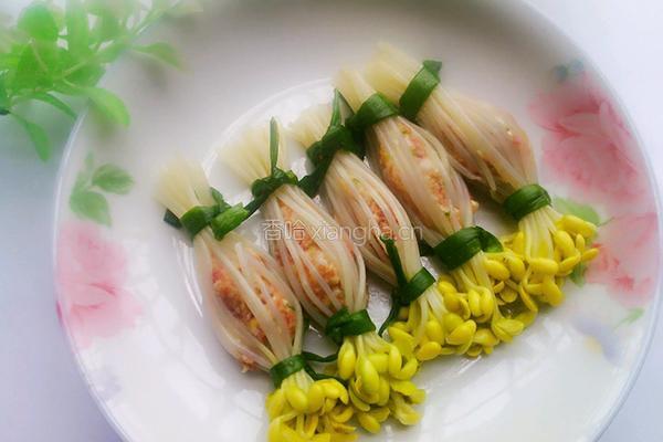 豆芽酿的做法图解7