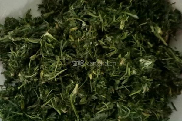 白蒿咕哩的做法图解1