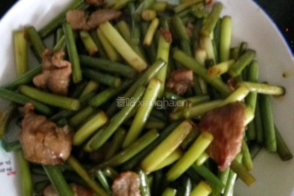 蒜薹炒肉的做法图解6