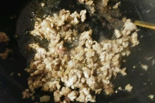 豌豆肉末的做法图解4