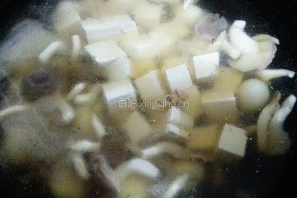 蛤蜊鹌鹑蛋豆腐羹的做法图解8