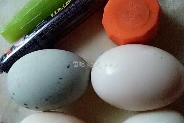 家菜＊五彩蒸蛋膏的做法图解1