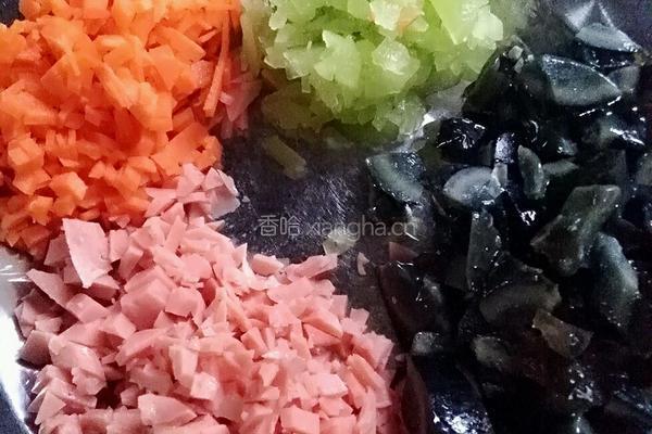 家菜＊五彩蒸蛋膏的做法图解2