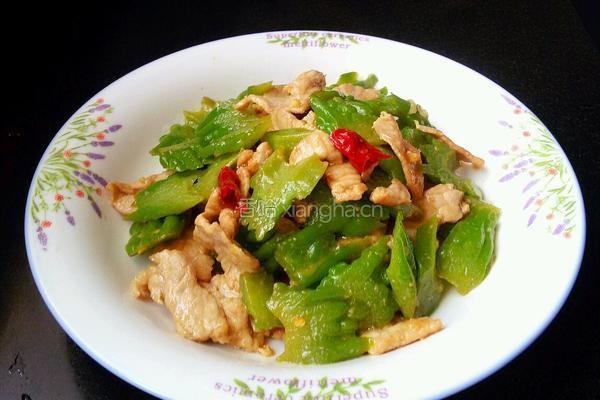 苦瓜炒肉片的做法图解8