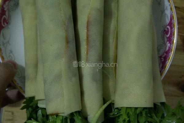 苦菊豆腐卷的做法图解5