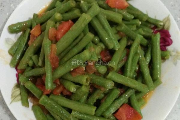 番茄炒缸豆