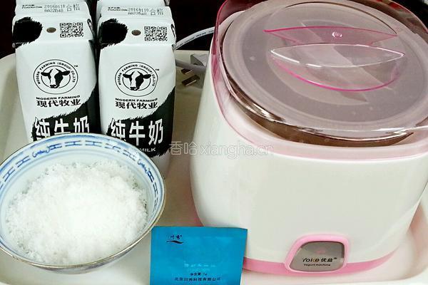 自制水果酸奶的做法图解1