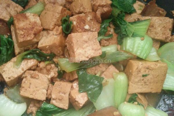 豆腐烧油菜的做法图解10
