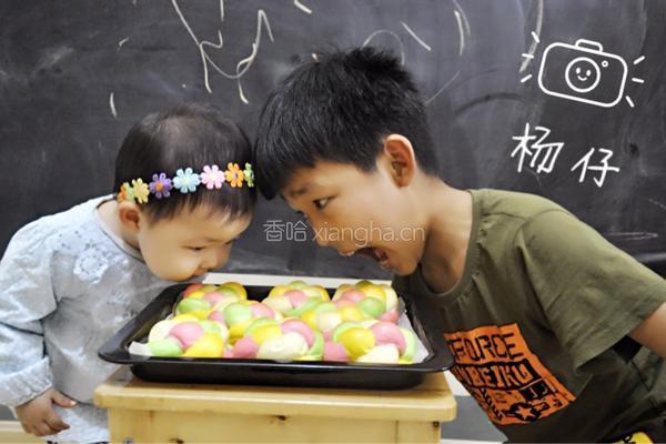 彩色绣球面包做法的做法图解18