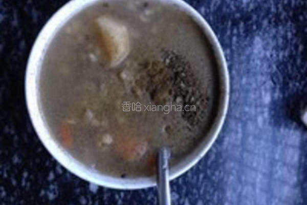 绿茶枸杞雪梨粥《肠道排毒粥》的做法图解4