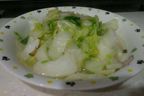 素炒大白菜的做法图解6