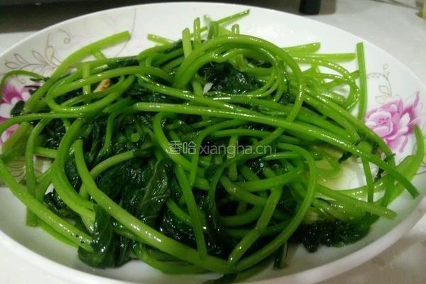 素炒番薯叶的做法图解6