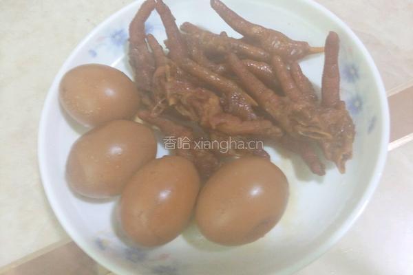 卤蛋鸡爪