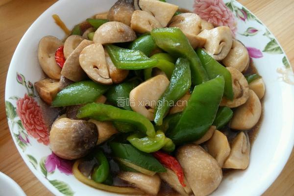 油焖草菇的做法图解5