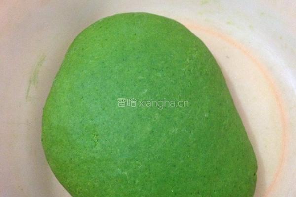 菠菜面皮的做法图解3