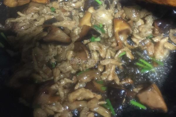 肉丝油焖香菇的做法图解6