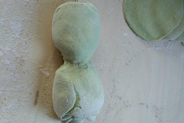 菠菜玫瑰花卷花式馒头的做法图解10