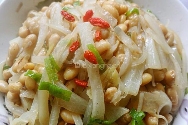 白萝卜丝炒黄豆