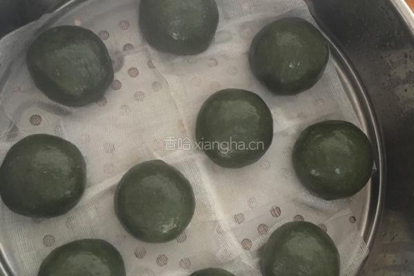 咸蛋黄肉松青团（网红青团）的做法图解9