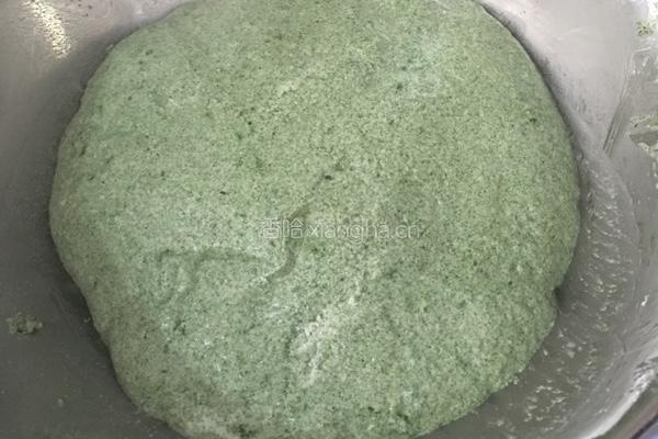 咸蛋黄肉松青团（网红青团）的做法图解6