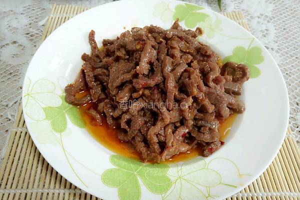 蒜苔牛肉丝的做法图解4
