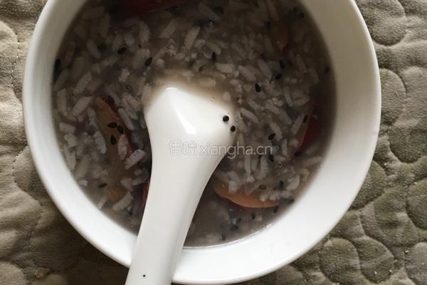 黑芝麻红枣粥的做法图解2