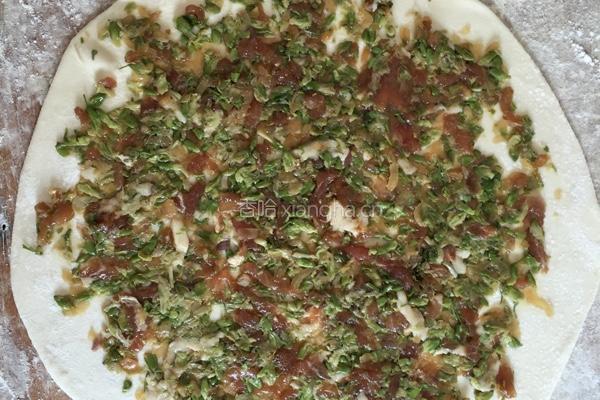 槐花肉饼的做法图解3