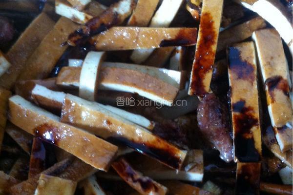 炒香干的做法图解6