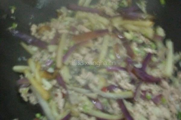肉末茄子的做法图解4