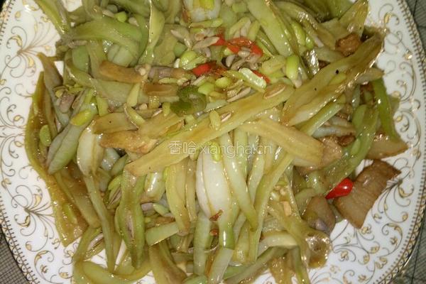 肉丝芸豆的做法图解4