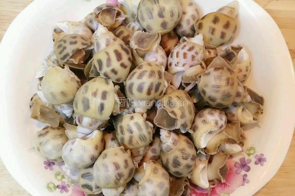 白灼花螺的做法图解8