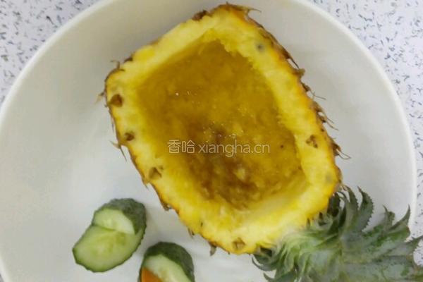 酸甜瘦身菠萝炒饭的做法图解11