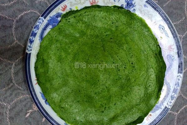 菠菜鸡蛋饼的做法图解4