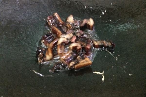 腊肉炒荷兰豆的做法图解3