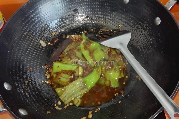 蒜香虎皮尖椒的做法图解13
