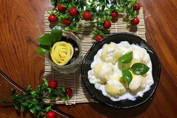 酸奶芒果盆栽与蛋糕芒果酸奶的做法图解15