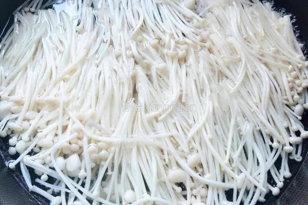 白灼金针菇的做法图解5