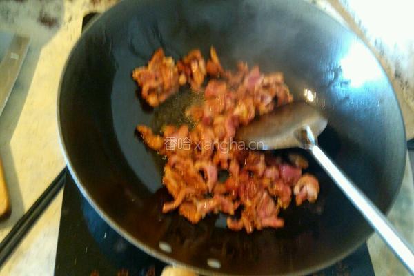 蒜苔杏鲍菇炒肉的做法图解2