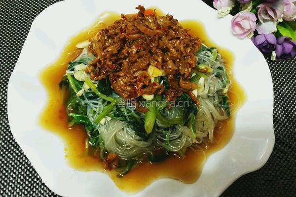 裙边拌粉丝菠菜的做法图解10